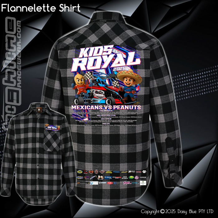 Flannelette Shirt - JQMV Kids Royal 2026
