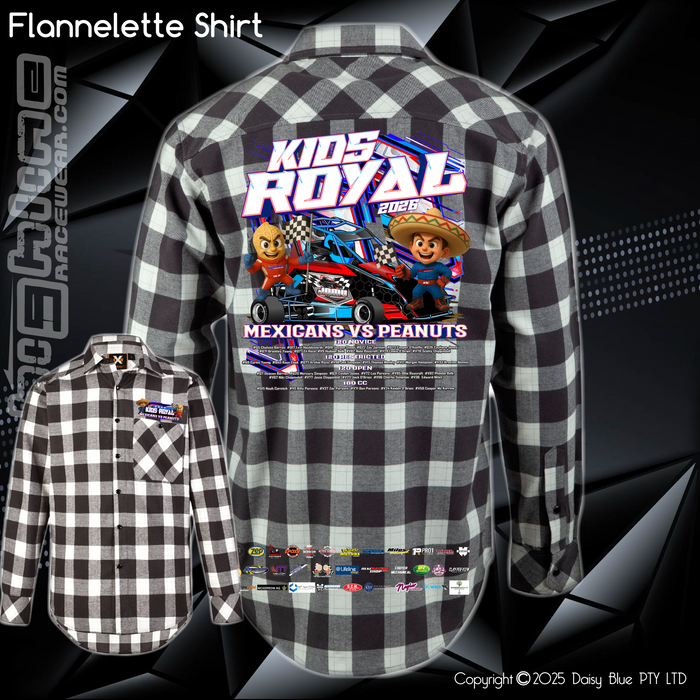 Flannelette Shirt - JQMV Kids Royal 2026