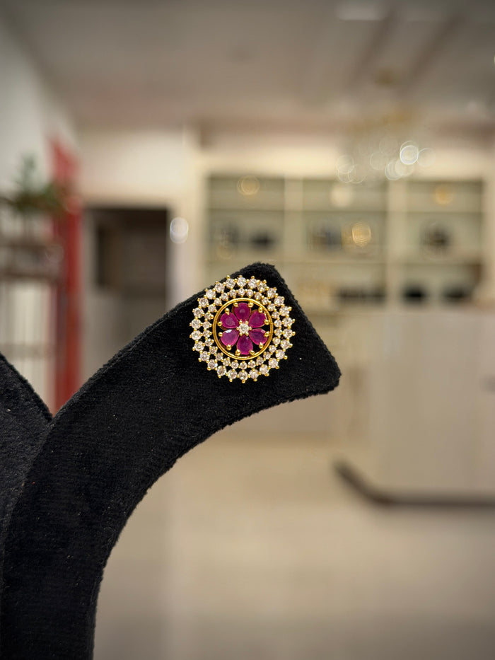 Floral Mandala 4‑in‑1 Stud Earrings Set