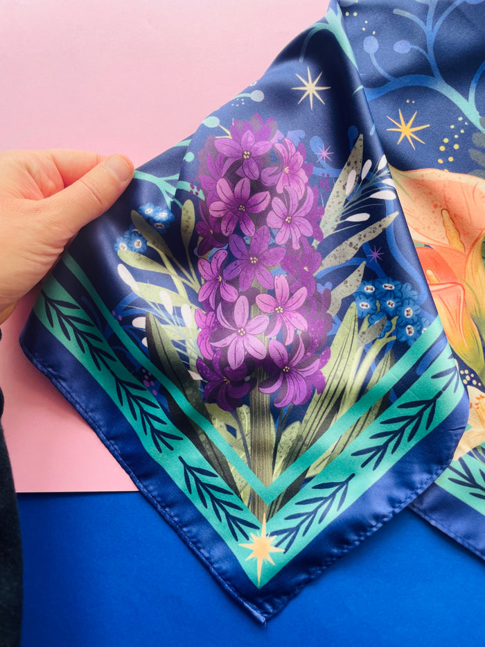 Flowers Motive Scarf