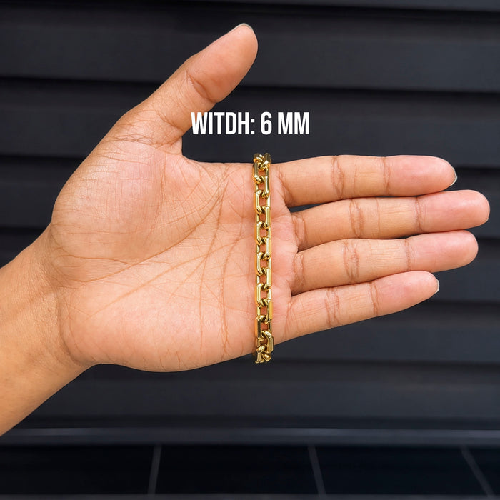 Gold Jewelry -  Mens 14K Gold Link Bracelet