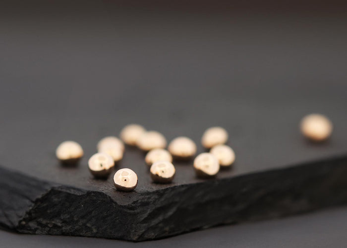 Gold Threadless Bead