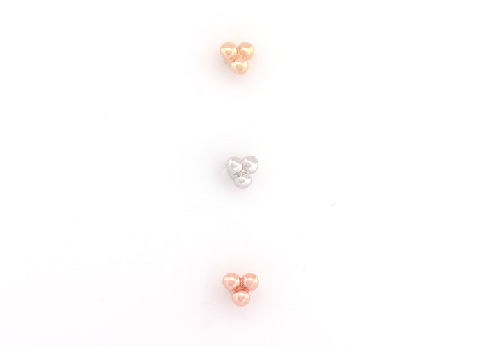 Gold Tri-bead Clusters