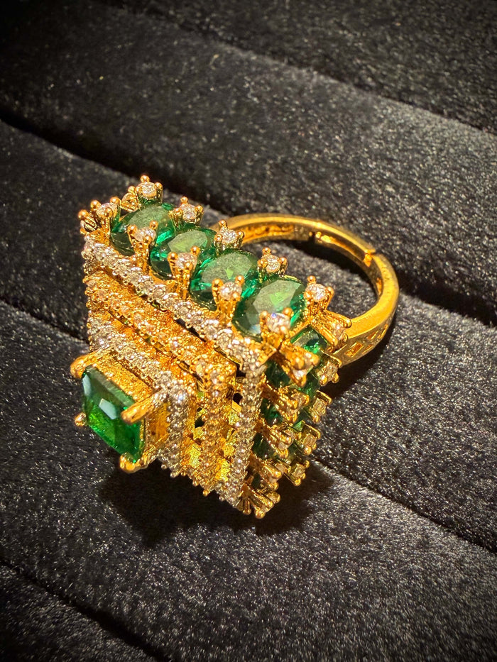 Grand Cluster Cocktail Ring