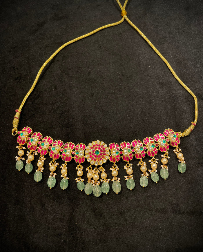 Grand Jadau Mango Necklace Set