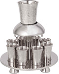 Hammered 8-Cup Fountain Set