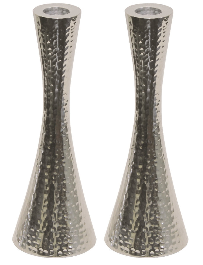 Hammered Nickelplate Candlesticks
