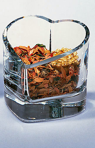 Heart - Shaped Glass Candy Dish