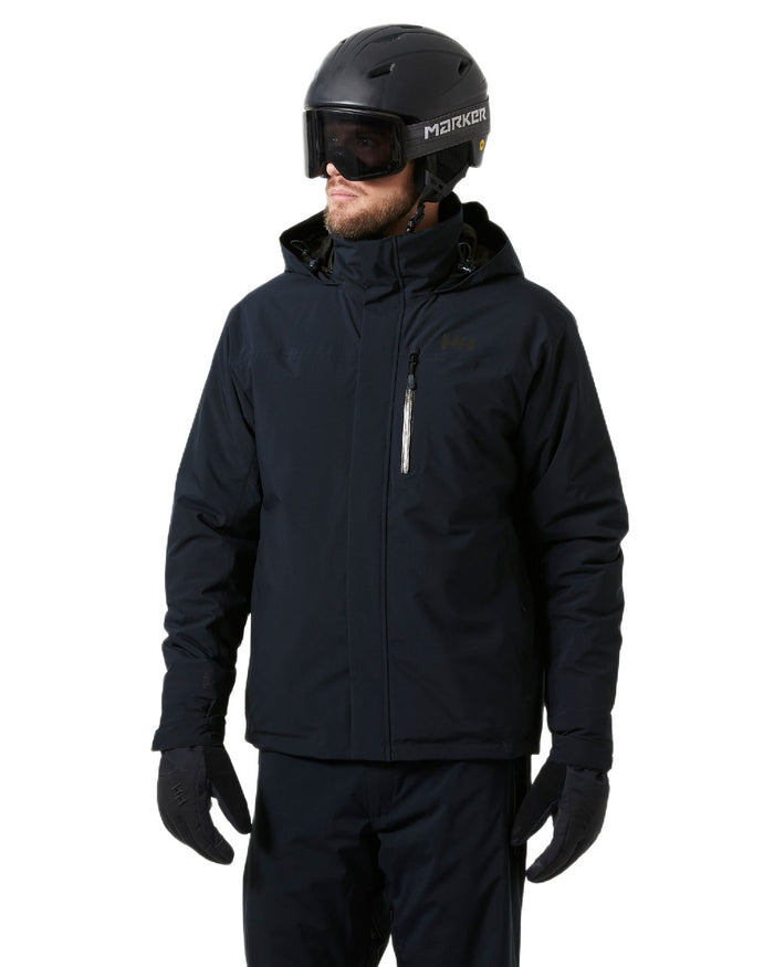Navy Coloured Helly Hansen Mens Crewser Jacket on white background #colour_navy