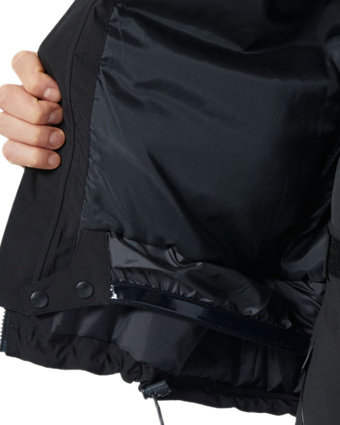 Black Coloured Helly Hansen Mens Crewser Jacket on white background #colour_black