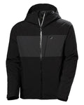 Black Coloured Helly Hansen Mens Gravity Jacket on white background #colour_black