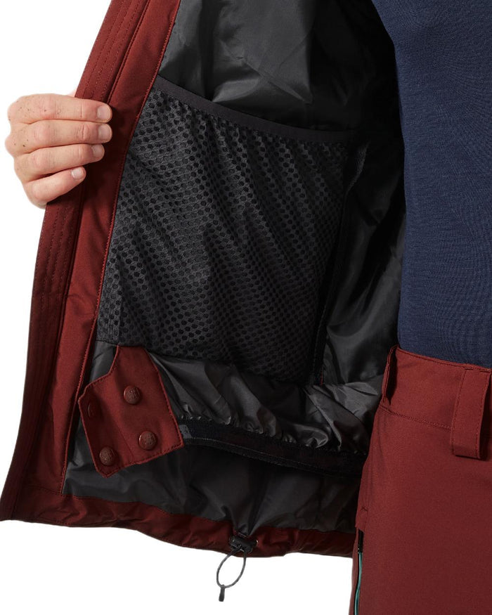 Mars Red Coloured Helly Hansen Mens Gravity Jacket on white background #colour_mars-red