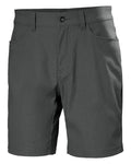 Ebony coloured Helly Hansen Mens Holmen 5 Pocket Shorts on white background #colour_ebony