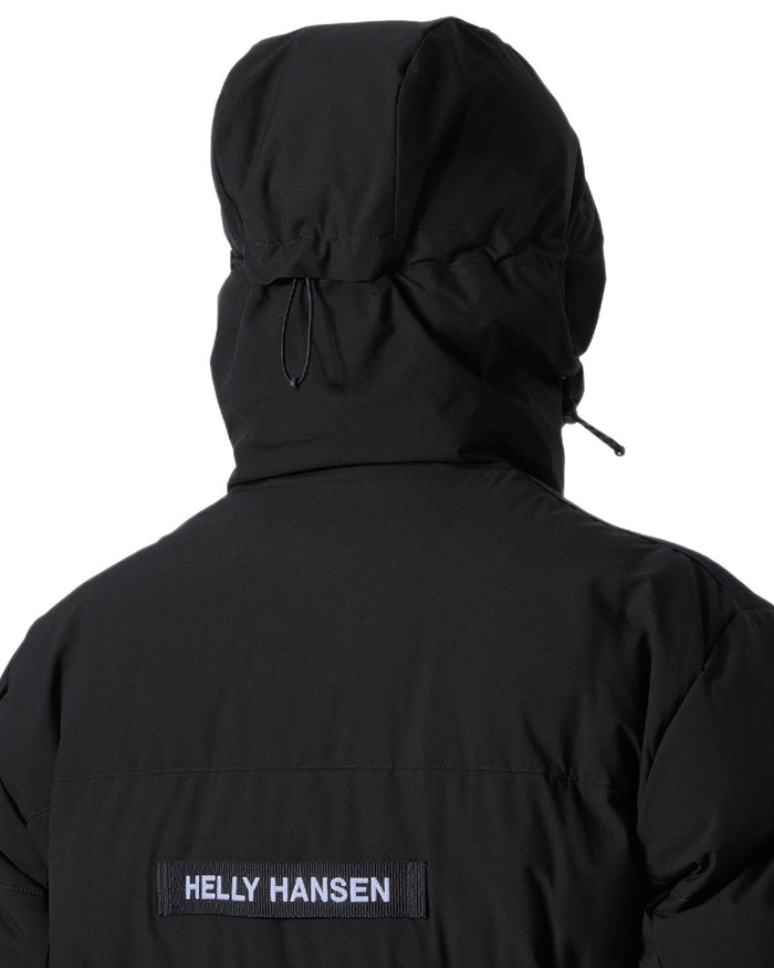 Black Coloured Helly Hansen Mens Patrol Puffy Jacket on white background #colour_black