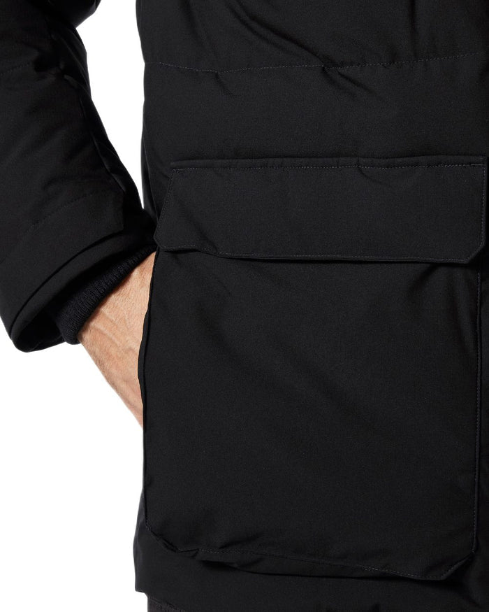 Black Coloured Helly Hansen Mens Patrol Puffy Jacket on white background #colour_black