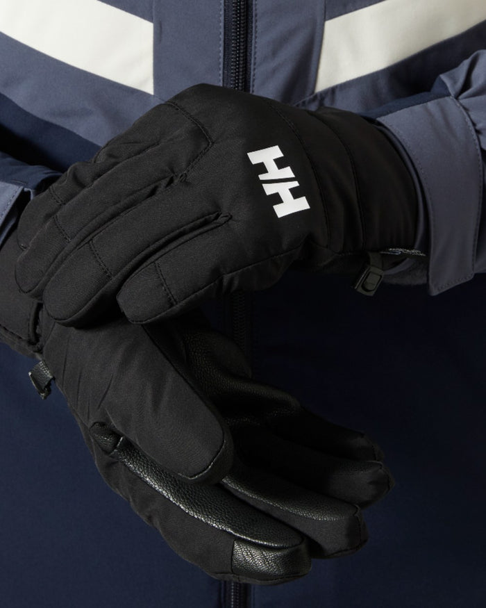Black Coloured Helly Hansen Womens Swift Helly Tech Gloves on white background #colour_black