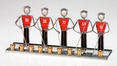 Ice Hockey Menorah