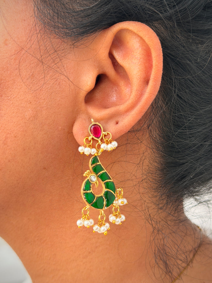 Jadau Emerald Invisible Chain Set