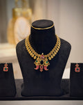 Jadau Kasu Yali Motif Choker Necklace Set