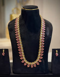 Jadau Mango Lakshmi Long Necklace Set