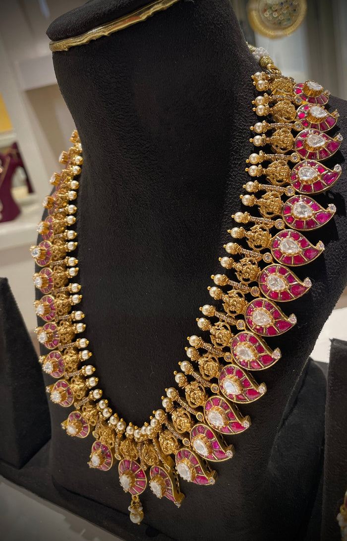 Jadau Mango Long Necklace