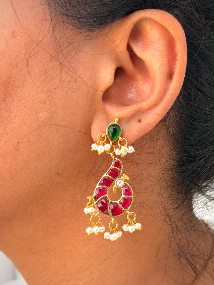 Jadau Ruby Invisible Chain Set