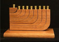 Kinetic Wood Menorah