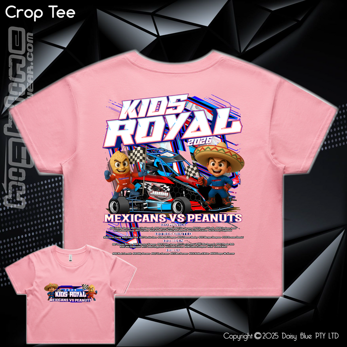 Ladies Crop Tee - JQMV Kids Royal 2026