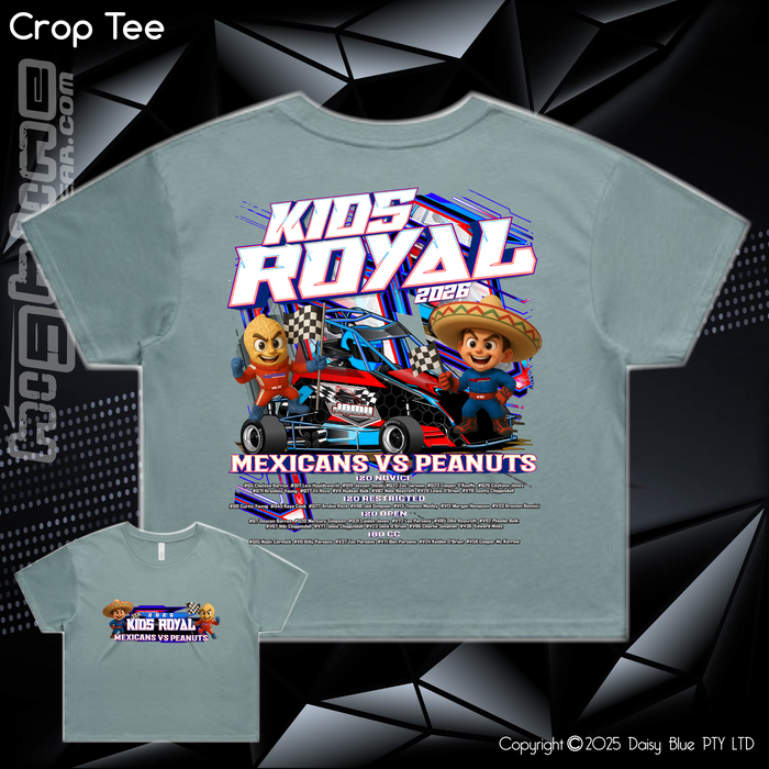 Ladies Crop Tee - JQMV Kids Royal 2026