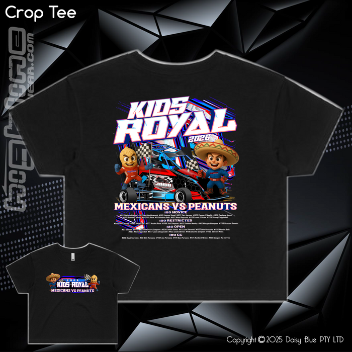 Ladies Crop Tee - JQMV Kids Royal 2026
