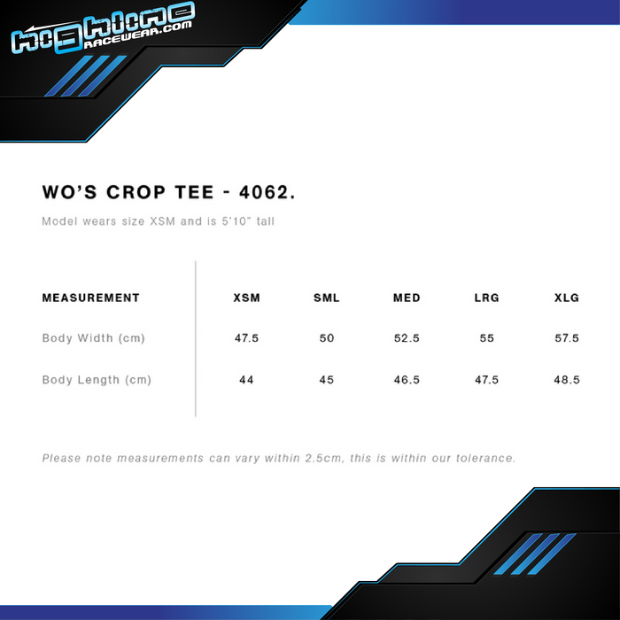 Ladies Crop Tee - JQMV Kids Royal 2026