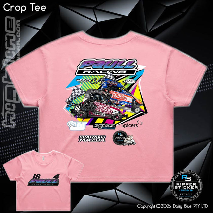 Ladies Crop Tee - Paull Racing