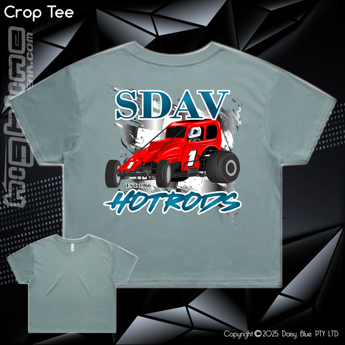 Ladies Crop Tee - SDAV Hotrods