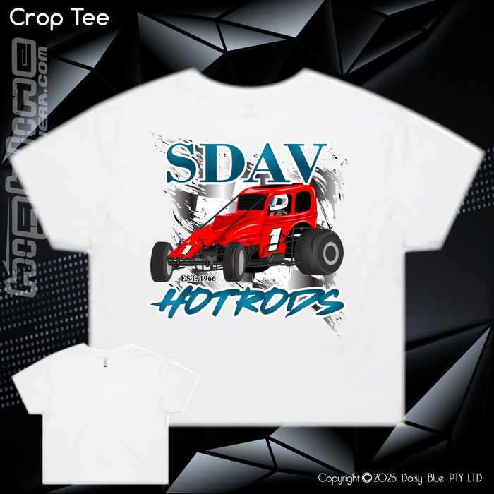Ladies Crop Tee - SDAV Hotrods
