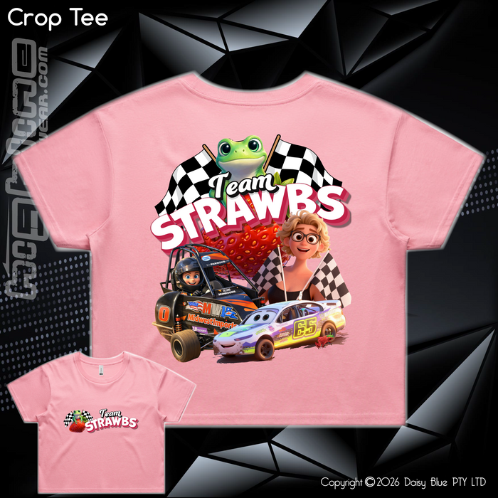Ladies Crop Tee - Strawbs