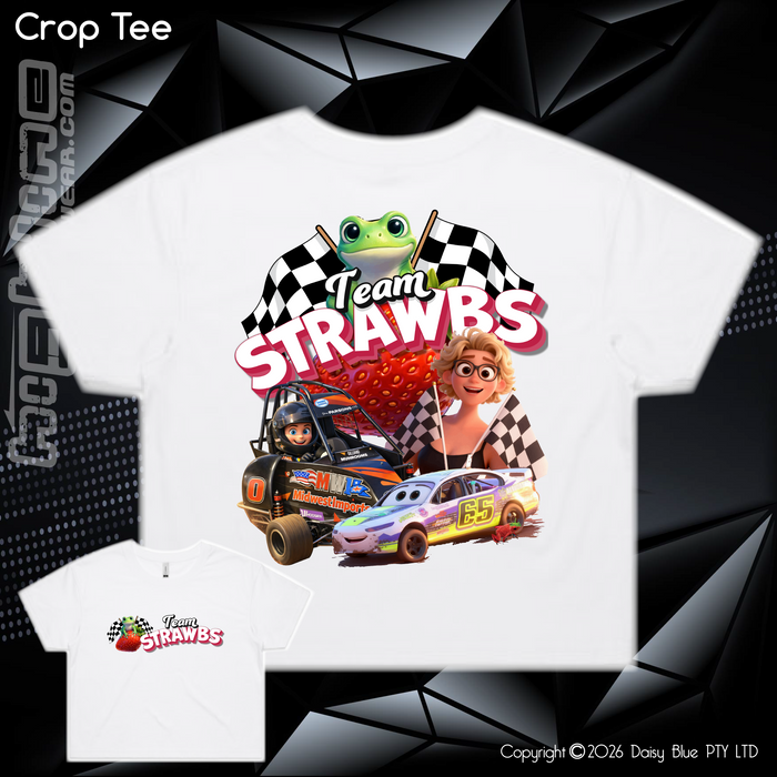 Ladies Crop Tee - Strawbs