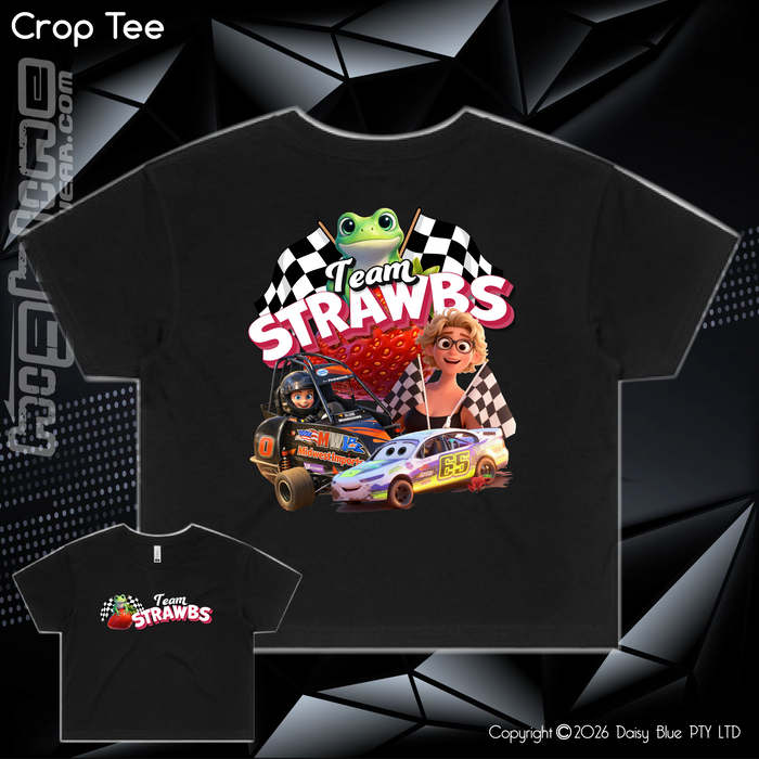 Ladies Crop Tee - Strawbs
