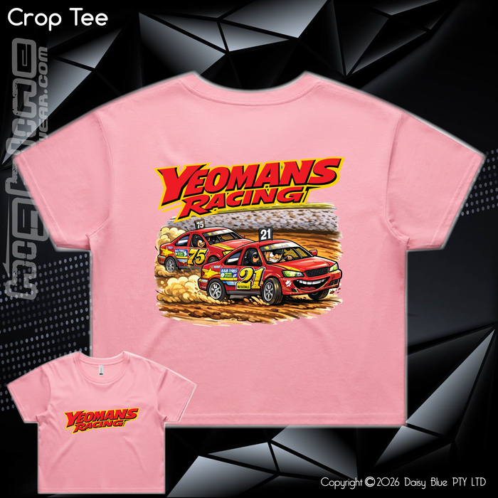 Ladies Crop Tee - Yeomans Racing