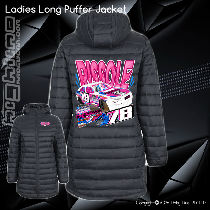 Ladies Long Puffer Jacket - Rissole FGX