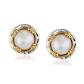 Large Round Pearl Earrings