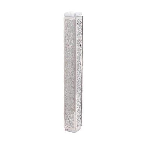 Laser-cut Steel Mezuzah by Yair Emanuel