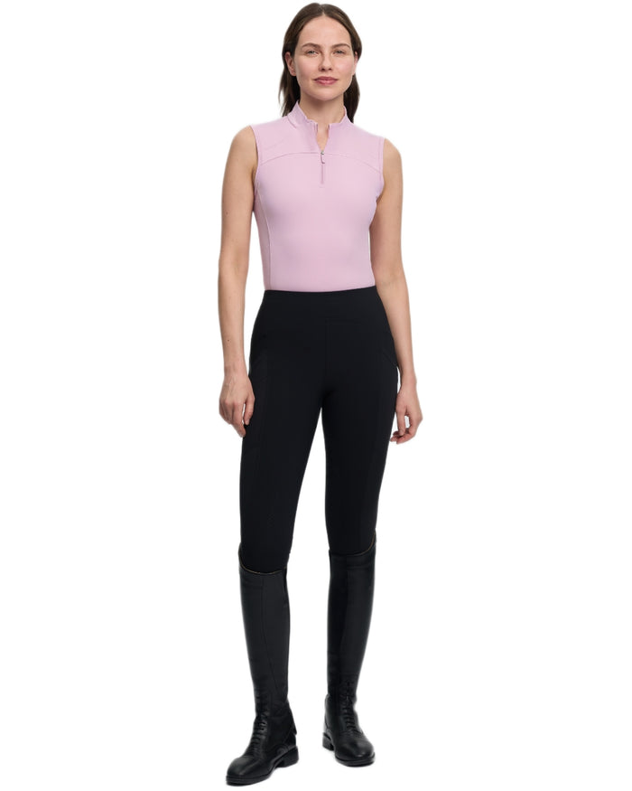 Fondant coloured LeMieux Womens Airflow Sleeveless Base Layer on white background #colour_fondant