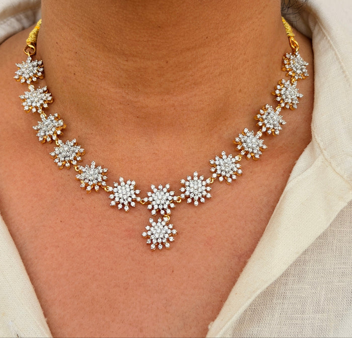 Luxe Crystal Choker Necklace Set