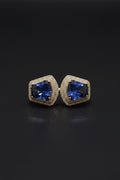 Luxe Geometric Stone Double Finger Ring