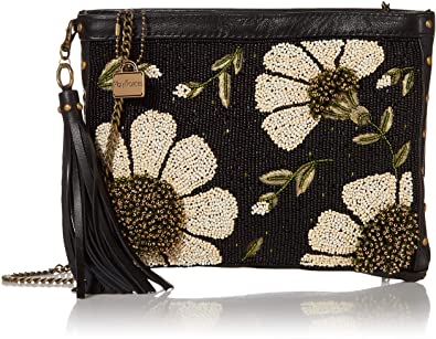 Mary Frances "Sunshine & Daisies" Leather Crossbody Handbag
