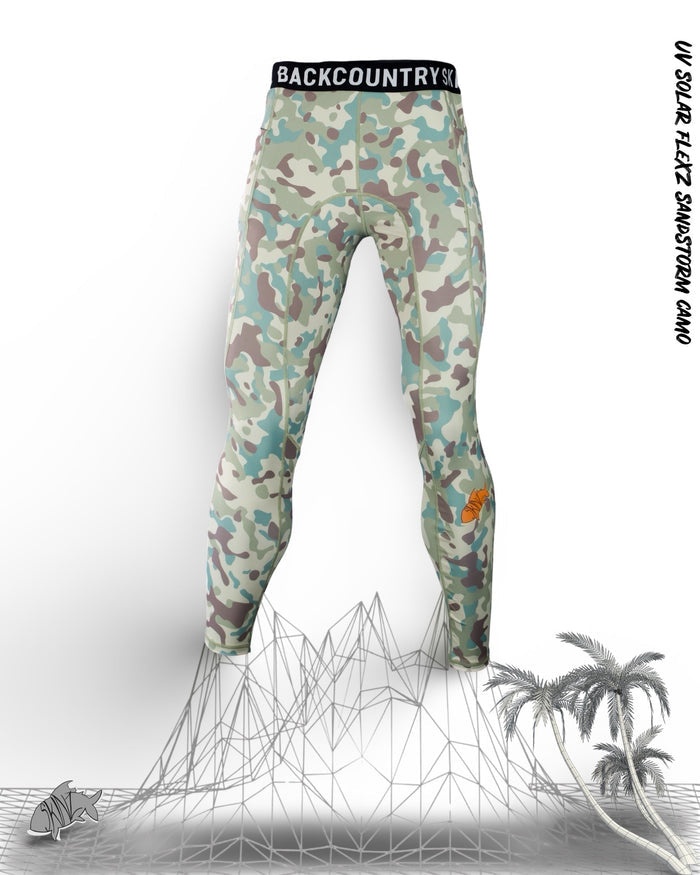 Mens - SolarFlexz UVPro -Sandstorm Camo Leggings