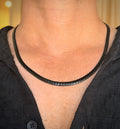 Men's Black Snake Link Chain