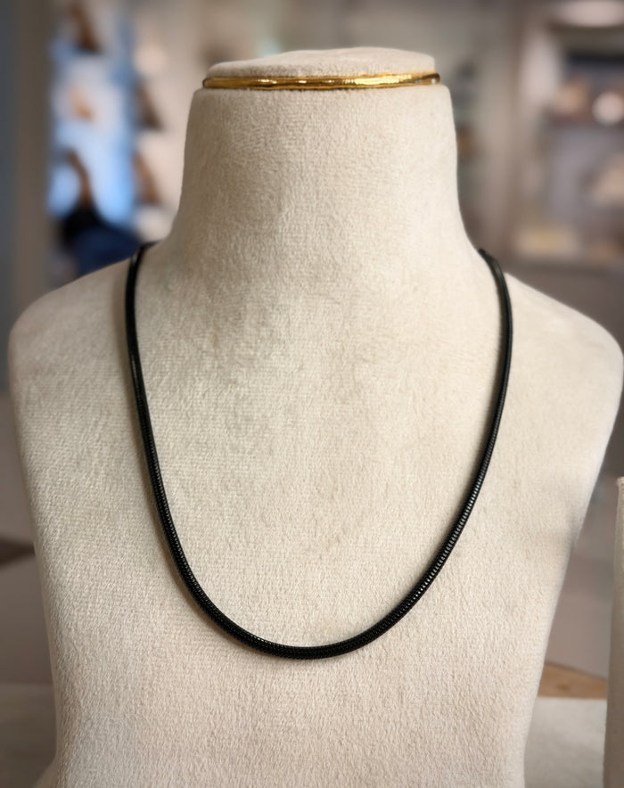 Men's Black Snake Link Chain