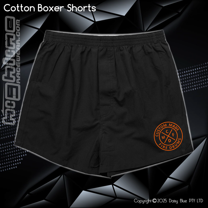 Mens Boxer Shorts - Custom Made Fire Drums