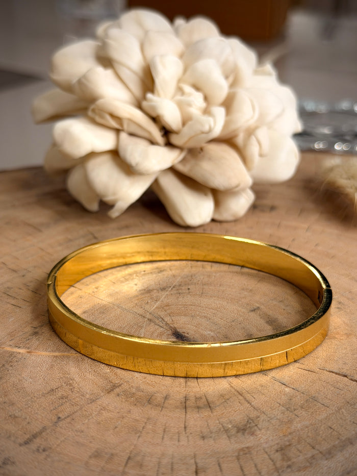 Men's Gold Dual Finish Kada Bracelet